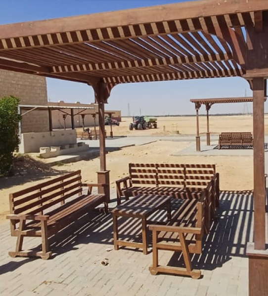 تصنيع وتوريد البرجولات الخشبية المستدامة